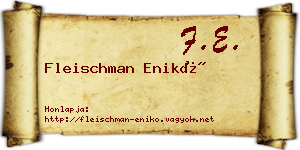 Fleischman Enikő névjegykártya